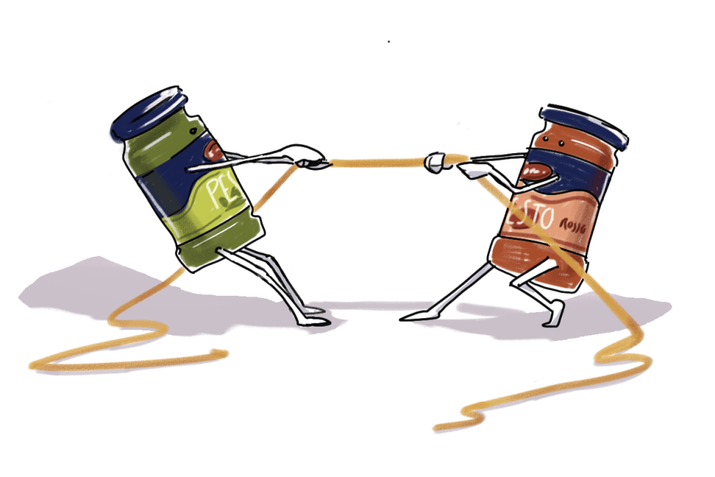 Pesto rosso ou pesto verde&nbsp;?